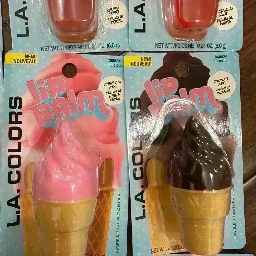 L.A. Colors ice cream and popsicle jelly gloss, lip balm and shimmer lip gloss